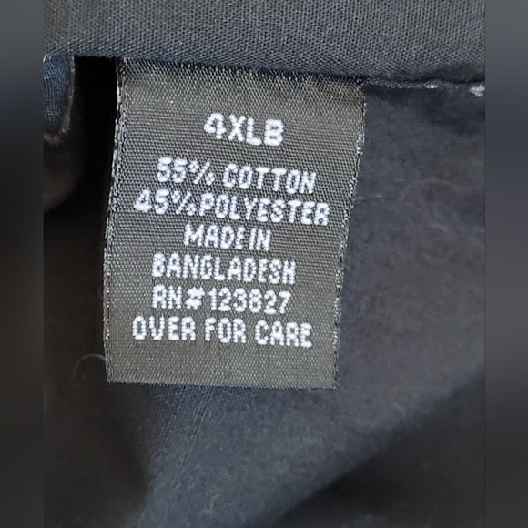 Tranquility Mayhem Mens Black Long Sleeve Button Down Front Casual Dress Shirt P - Picture 5 of 5